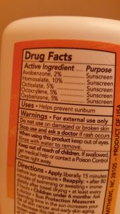 Sunscreen ingredients